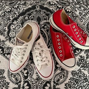 Converse Chucks, womens size 7 lot of 2
